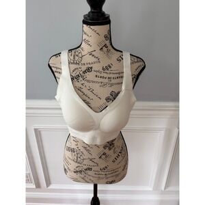 LushFitting Ivory Wireless Full Coverage Support Bra Size 3XL NWT